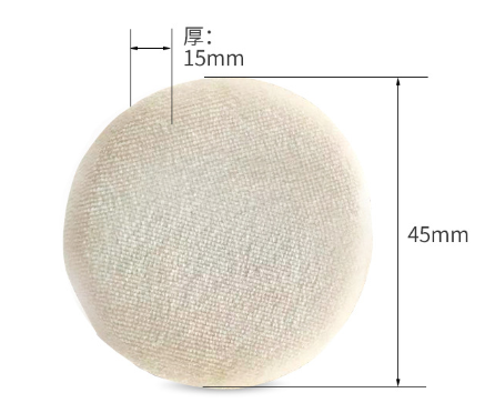 Dry Powder Soft Baby Large Studio Powder Puff Flocking Talcum Powder Loose Powder Puff Delicate Setting Powder Specification drawing