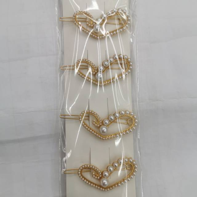 New love gradient pearl alloy hairpin hairpin hairpin hair accessories lovely wind