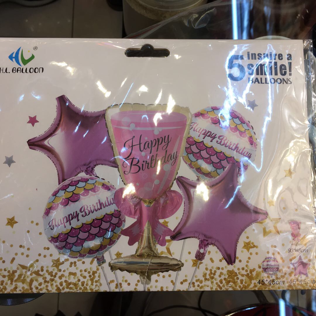 Disposable aluminum film combination balloons, environmentally friendly and pollution-free cultural aluminum film balloons