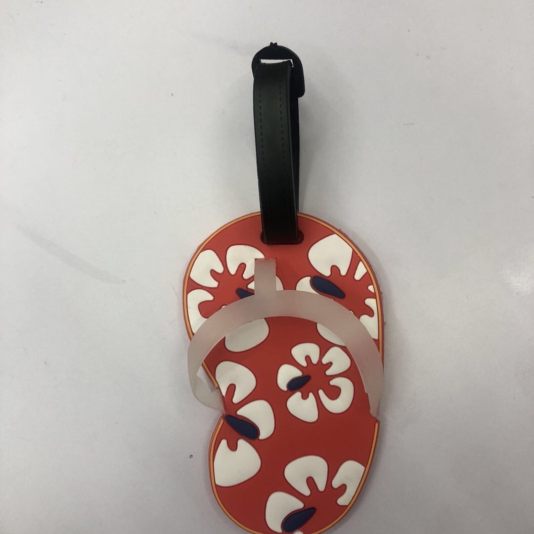 女生行李牌小拖鞋旅行标签登机牌旅行箱打包带卡通挂牌吊牌托运牌