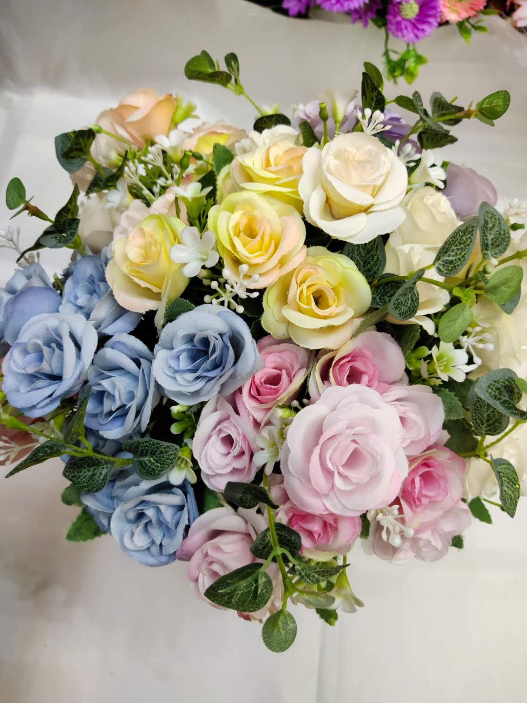 Home outdoor decoration wedding artificial flowers, European oil paintings, Persian rose artificial flowers