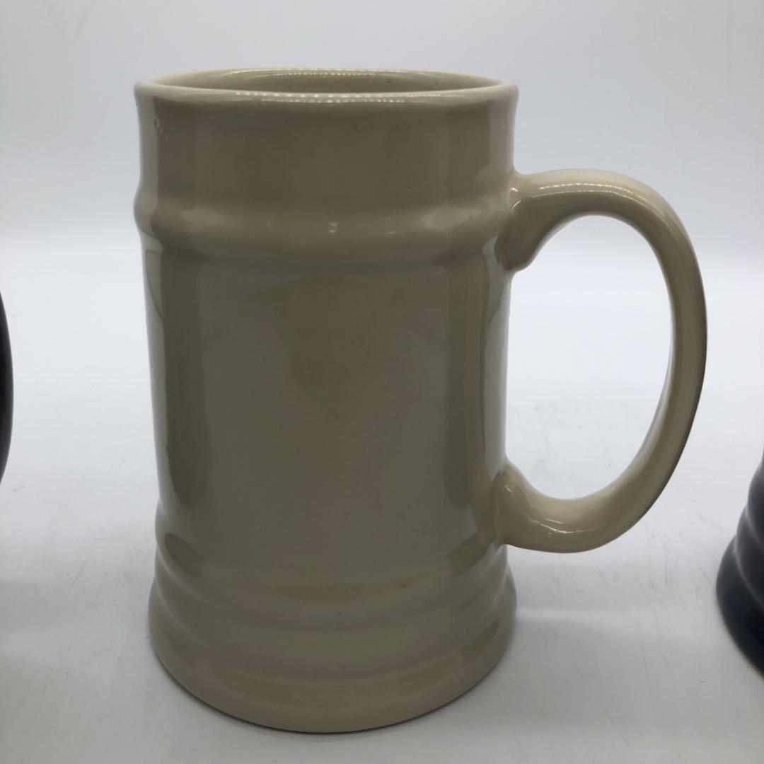 Fashionable Plain Modern Pure Ceramic Beer Mug Specification drawing