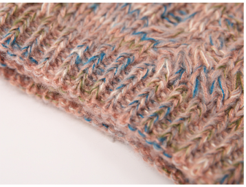 A fashionable and warm Japanese and Korean mohair knitted scarf for women details Picture