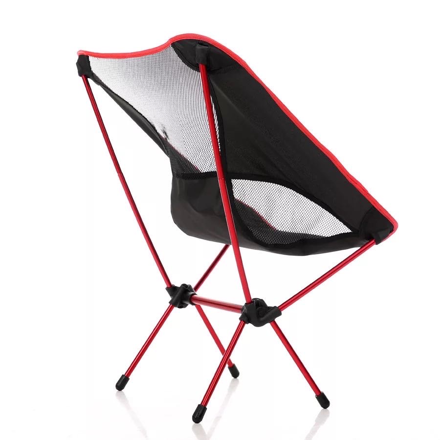 Outdoor folding chair, portable ultra-light moon chair, aviation aluminum alloy fishing stool, leisure sketching backrest chair details Picture