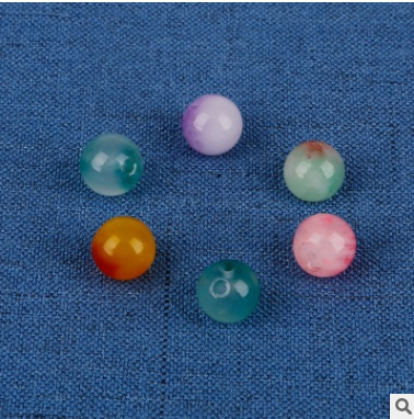 Handmade hairpin making material jade beads white beads round beads to do hand necklace accessories thumbnail
