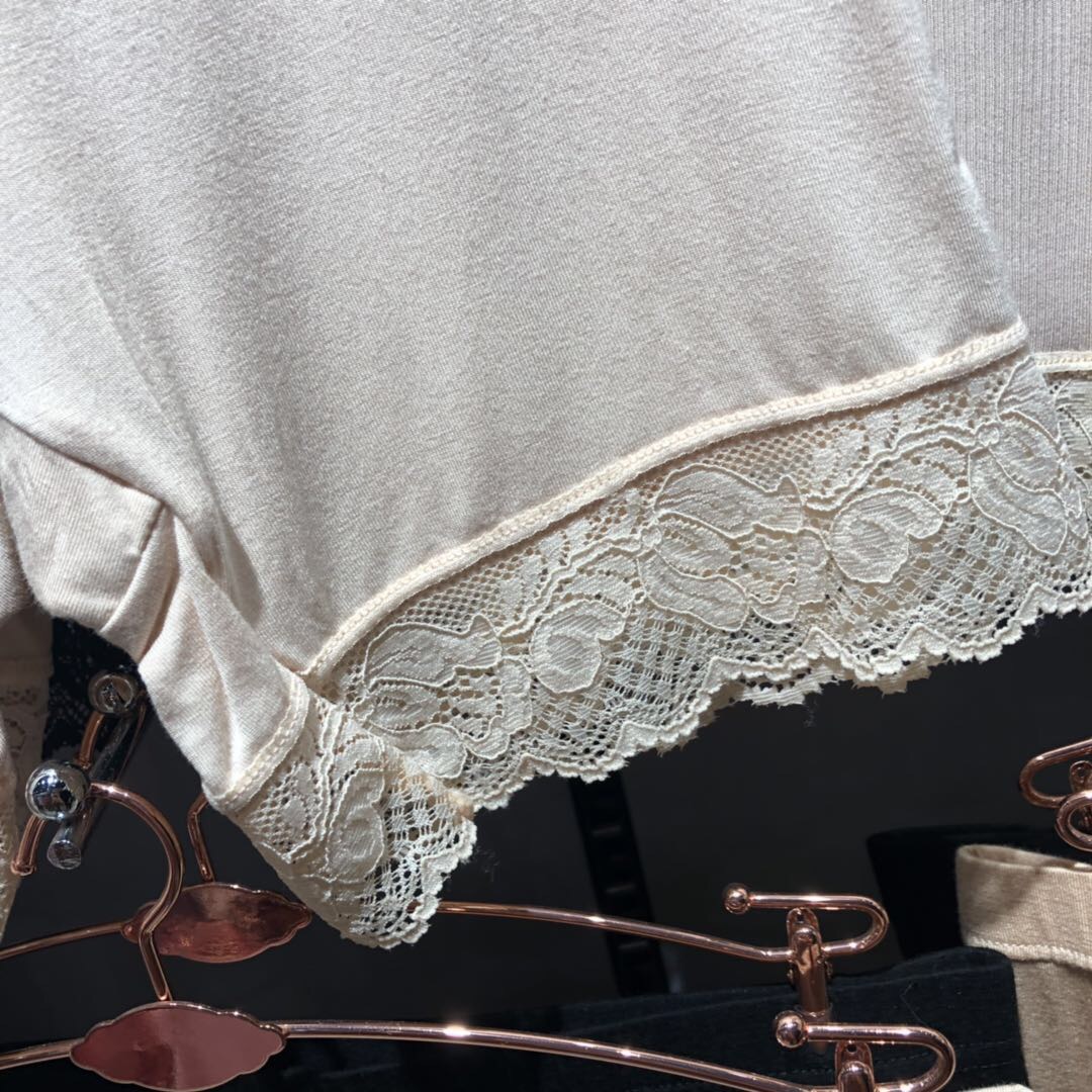 高腰收腹口袋款蕾丝花边安全裤夏季防走光打底裤清凉不卷边产品图