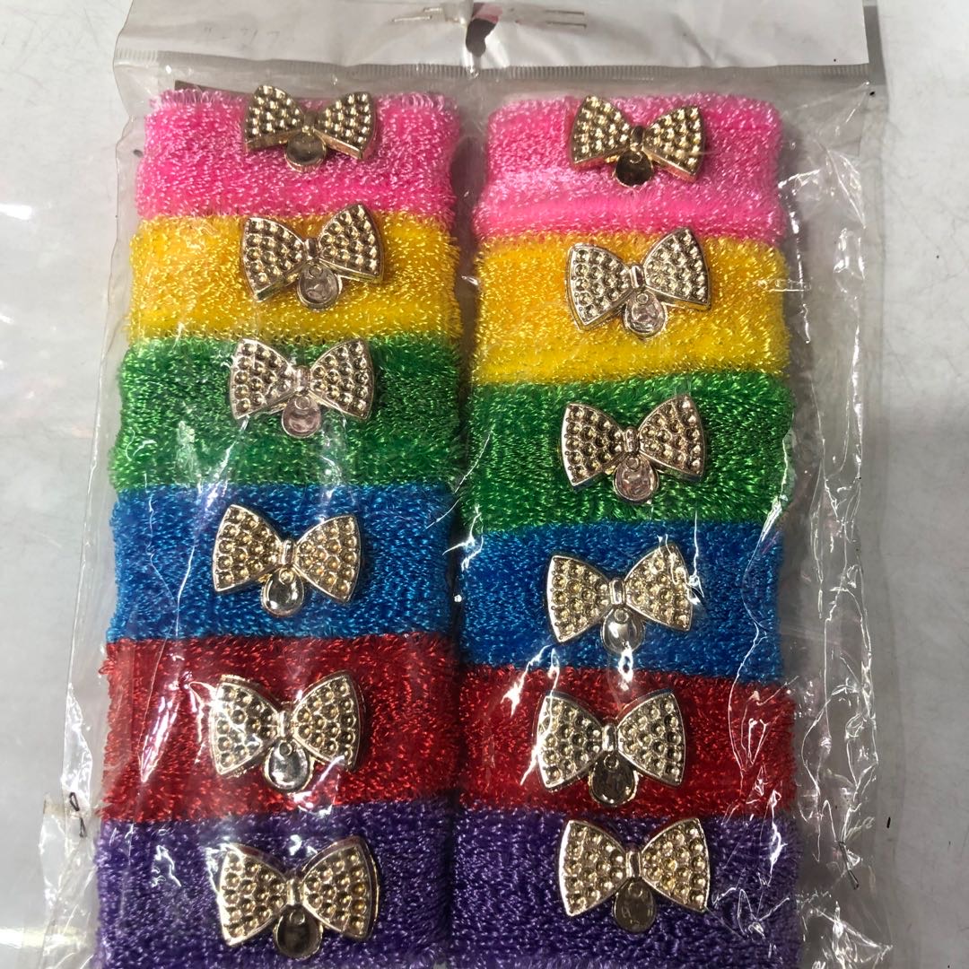 Manufacturers direct candy color children skin ring cute skin ring does not hurt hair thumbnail