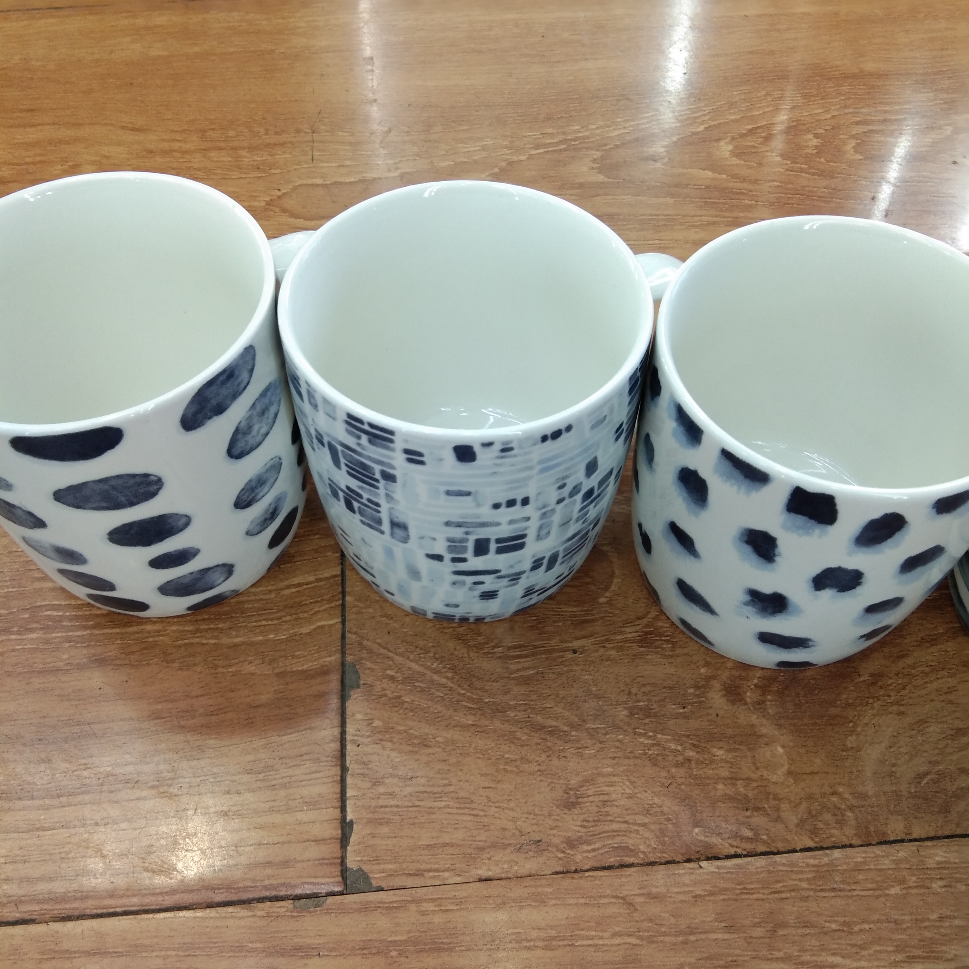 Ceramic striped creative mug household cup Xingbi XB078 Specification image