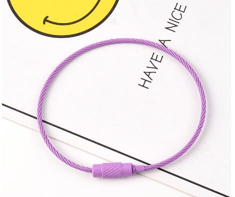 Stainless steel colored steel wire rings for jewelry accessories