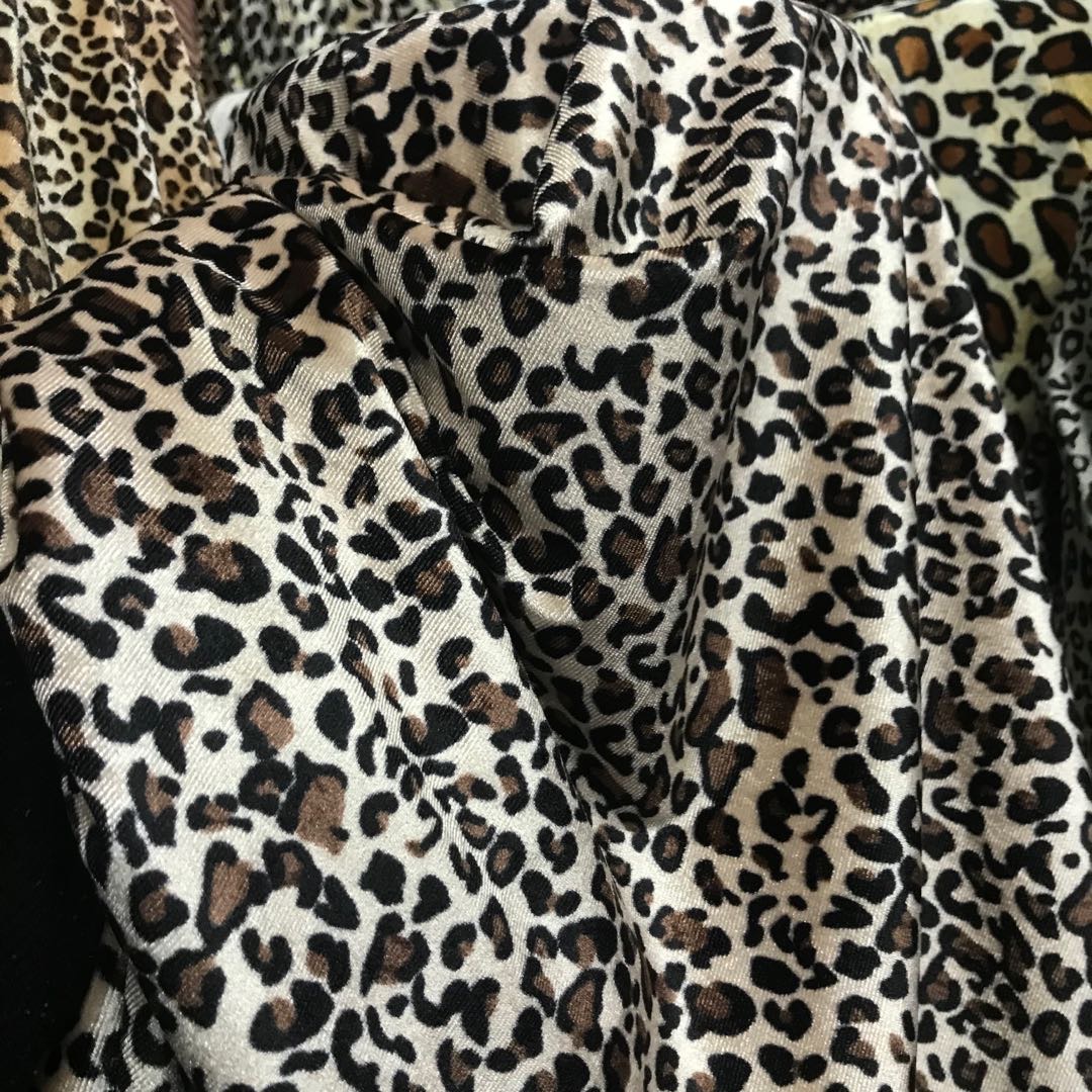 Printed Leopard Print Korean Cashmere Four-Sided Elastic Clothing Headpiece Toy Shoes