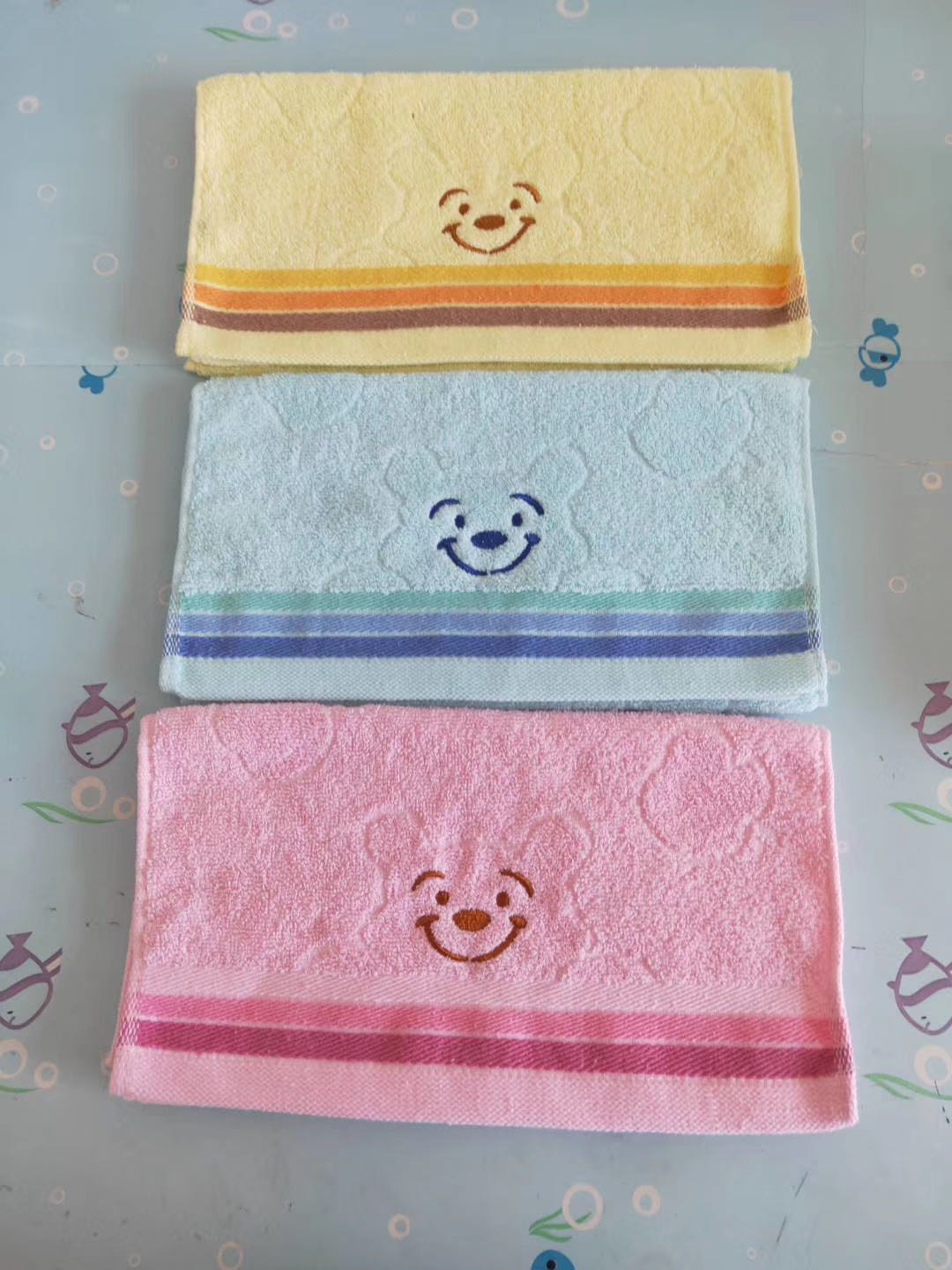 Customized comfortable home couple towels with starry sky embroidery and plain pure cotton towels for daily use at home pic 2