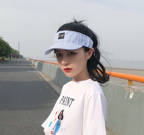 Logo White Printed Letter Multicolor Hat Women's Summer Street Hat Duck Tongue Baseball Cap