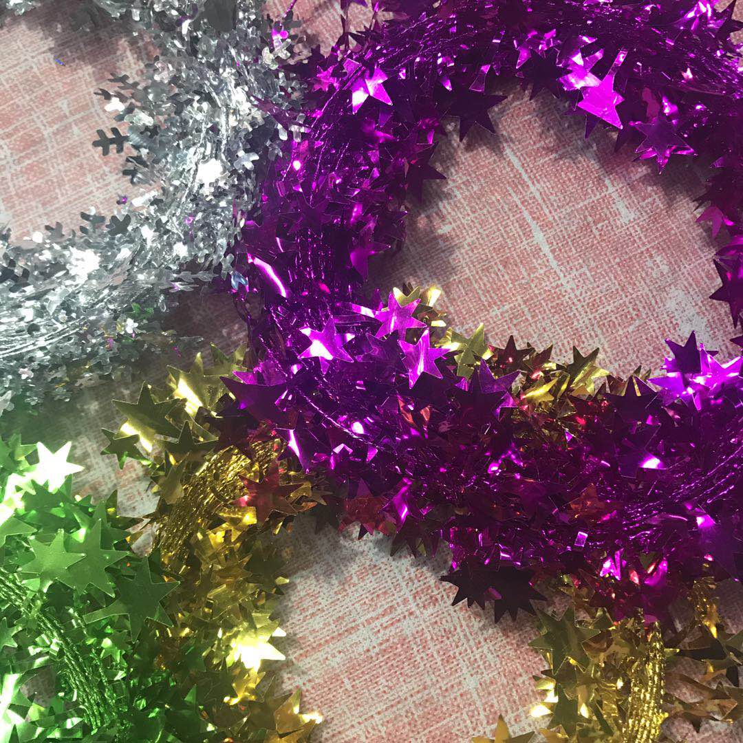 Wholesale leaf strips, leaf plastic materials, flower garlands, diy flower art products, green and gold plastic Specification image