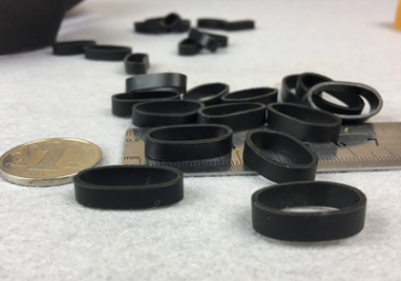 TPR黑色橡皮筋塑料牛皮筋皮套皮圈橡胶圈宽度5MM皮圈宽数据线皮圈产品图