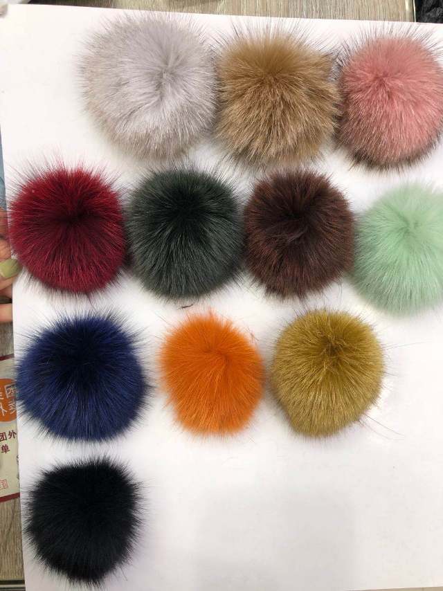 冬款韩国狐狸毛球 高档真毛毛球配件