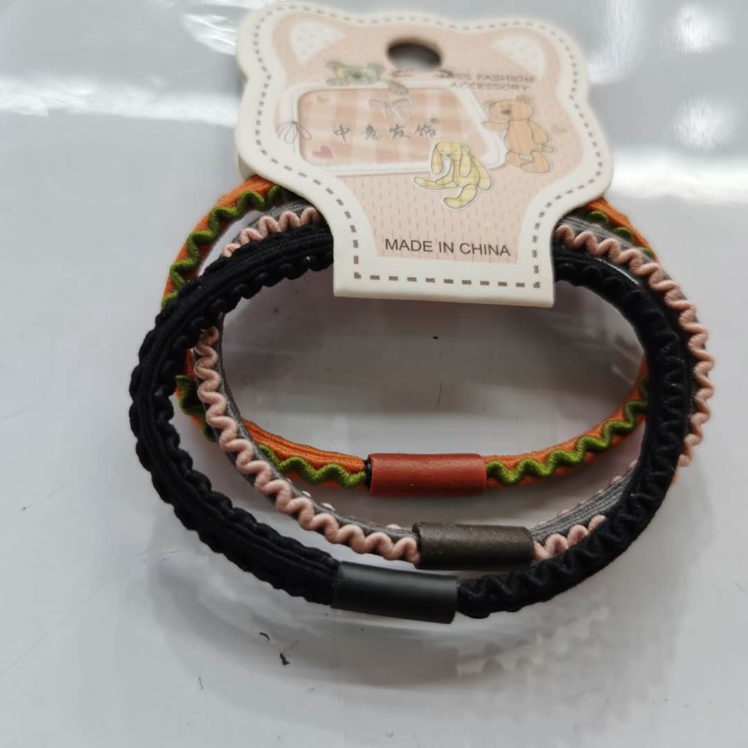 Korean-style fashionable and versatile ladies' hair band with high elastic wavy leather band Specification image