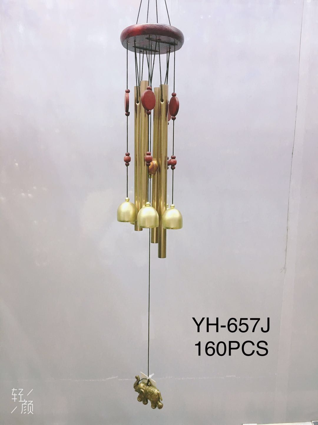 Pure copper bell wind chime pendant, pastoral creative metal home, bedroom doorbell decorative handicraft 6, balcony decorative pendant, Yinghao craftsmanship Specification image