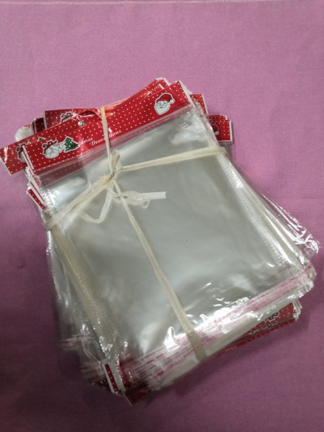 Hot-selling self-adhesive plastic opp transparent self-adhesive bag packaging for Christmas decorations, 22cm x30cm Specification image