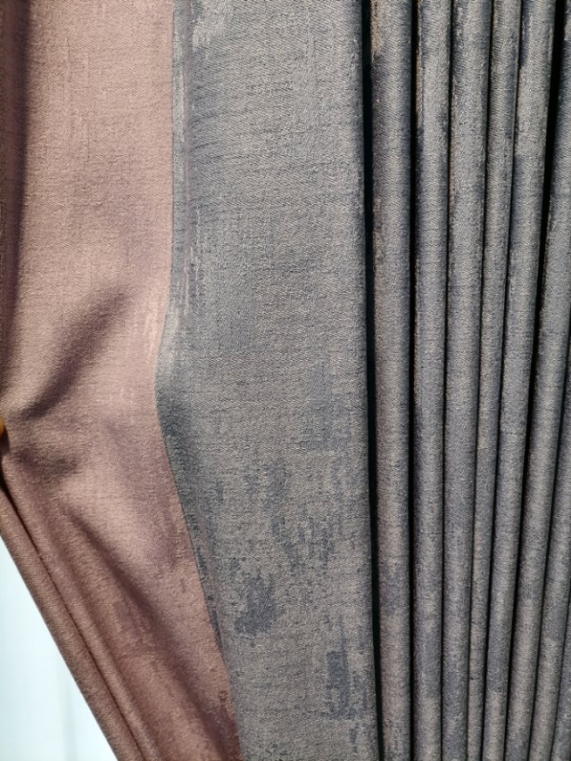 Thickened shade cloth finished pure color simple cotton and linen wind living room custom Specification drawing