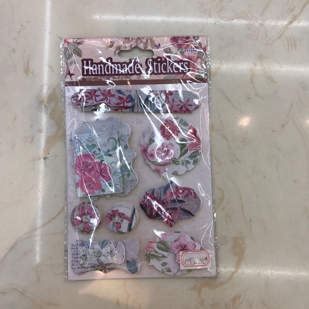 手账贴纸包套装小清新创意可爱卡通表情手帐日记装饰素材工具贴画立体花朵