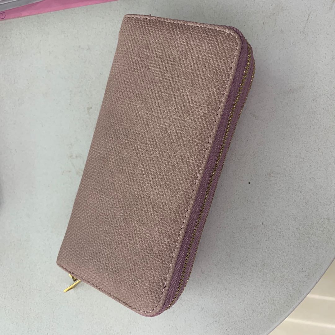 Xinxin Double Pull Plaid Purse Card Bag For Women
