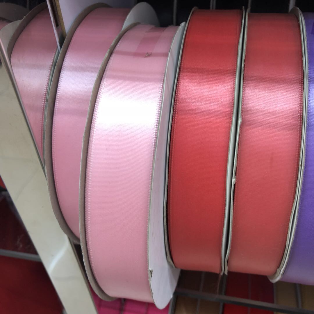 2-centimeter-wide colored chair back, bow, ribbon, webbing, colored ribbon, satin ribbon, wedding silk ribbon roll, DIY edge wrap details Picture
