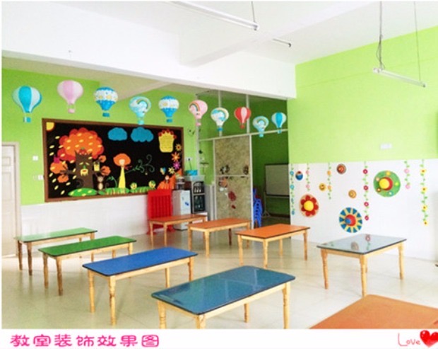 Kindergarten hanging ornaments, shopping mall decorations, children's birthday venue decoration, cartoon hot air balloon-shaped paper lantern hanging ornaments Specification image