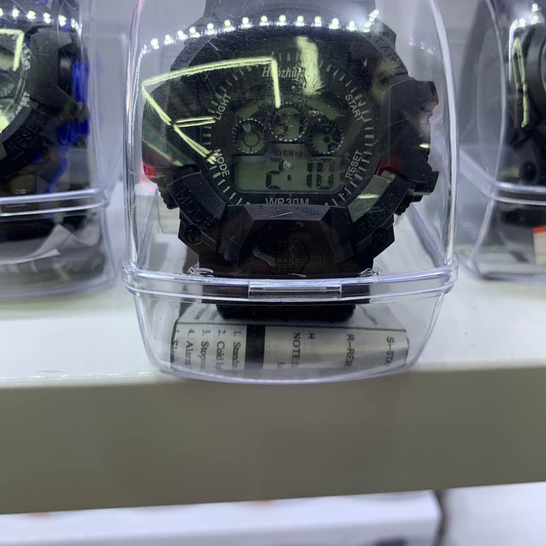 Electronic watches, luminous watches, waterproof watches, adult watches, digital watches, black bestsellers details Picture