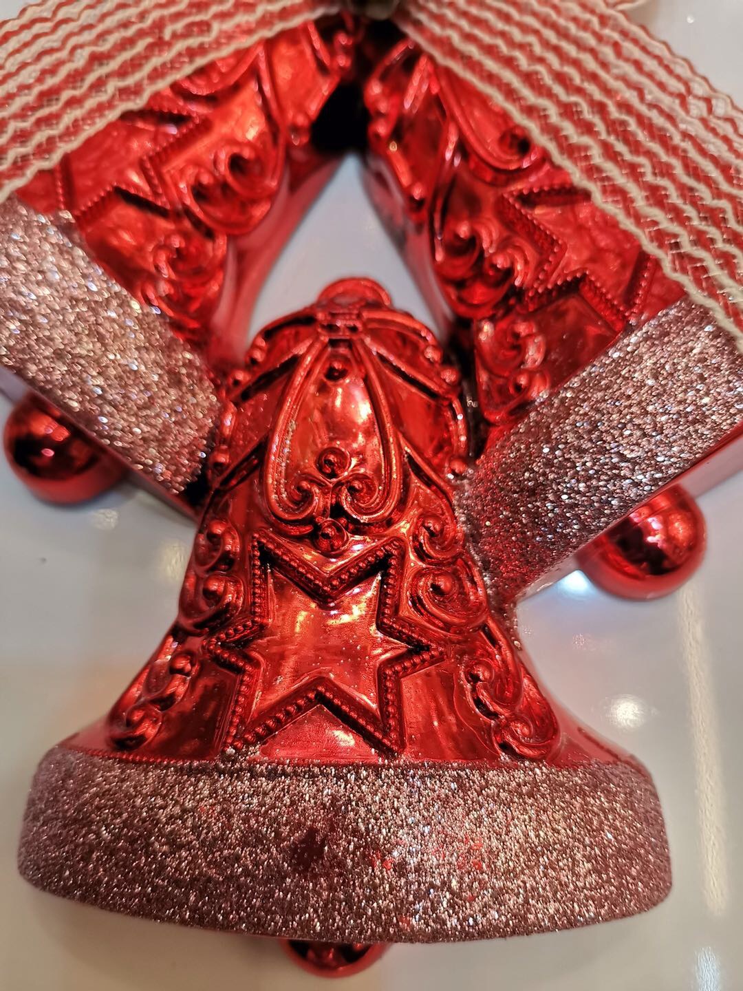 Donghuang Christmas tree pendants, three plastic clock pendants, Christmas daily necessities Specification image