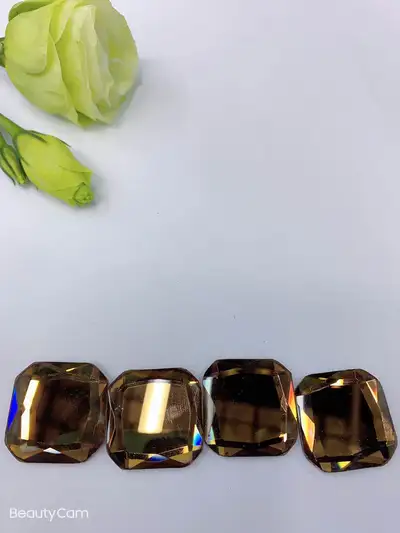 20*20 Champagne Chamfered Special-Shaped Boutique Diamond Diy Diamond