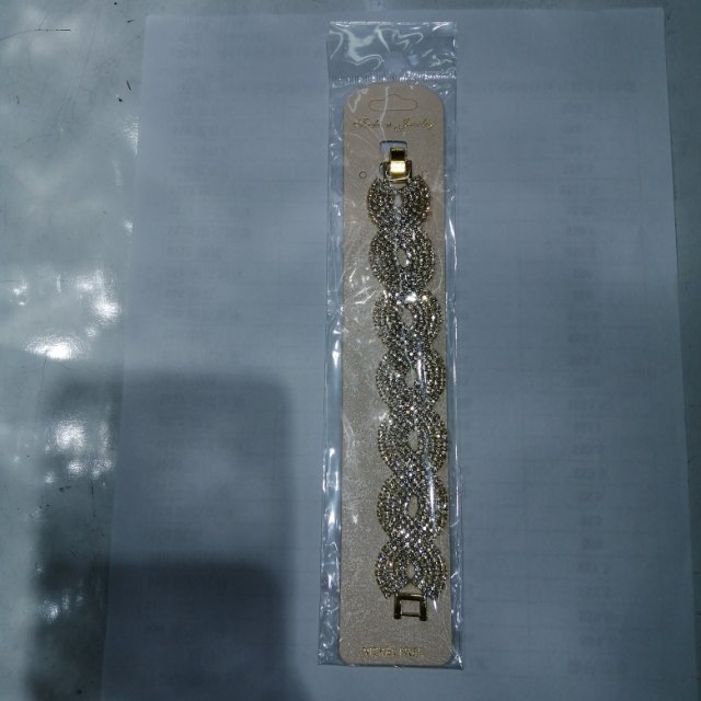 厂家直销欧美风铜质不褪色镶钻手链珠宝首饰