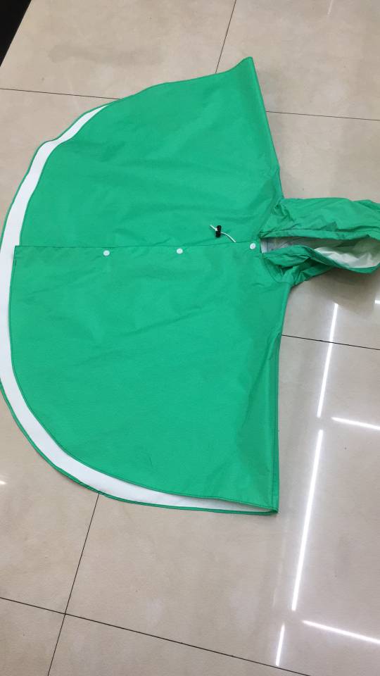 加厚单色儿童连体雨披