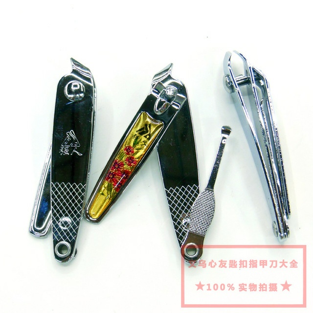 正品强人650E大号斜口指甲钳 尖嘴指甲刀 两元店地摊百货商超批发细节图