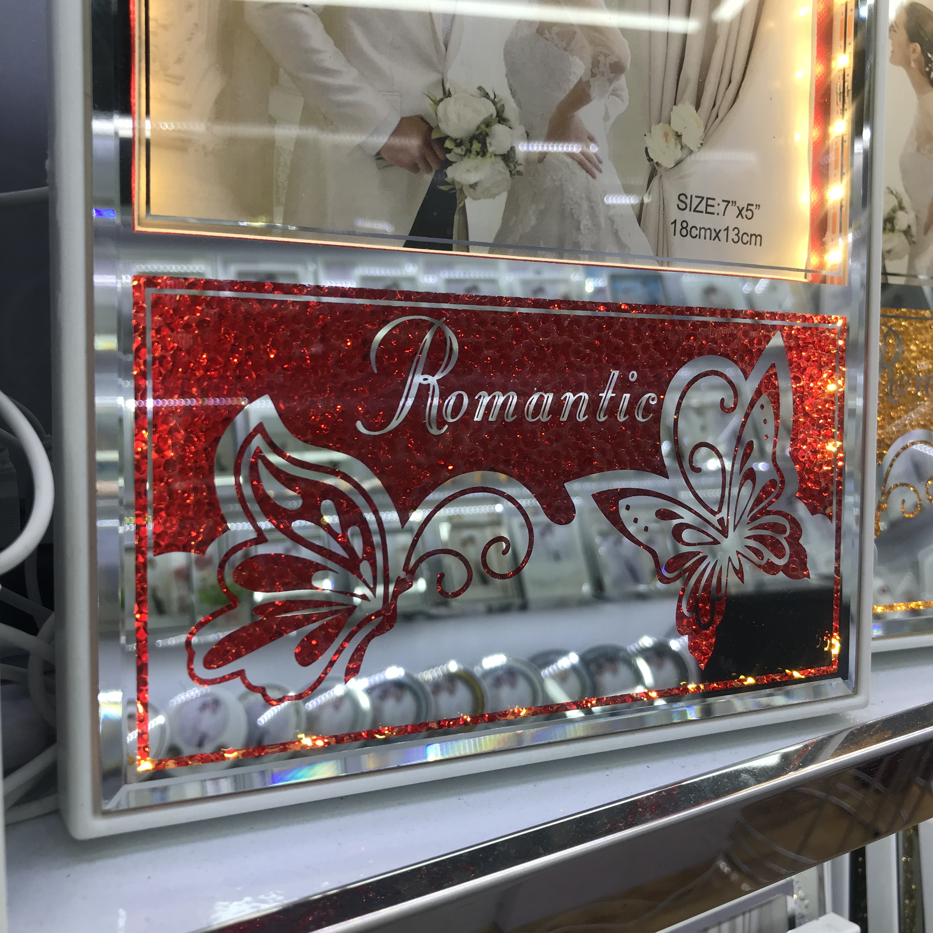 创意发光插电韩版艺术相框桌面摆台新房相框写真相架婚纱照片框产品图