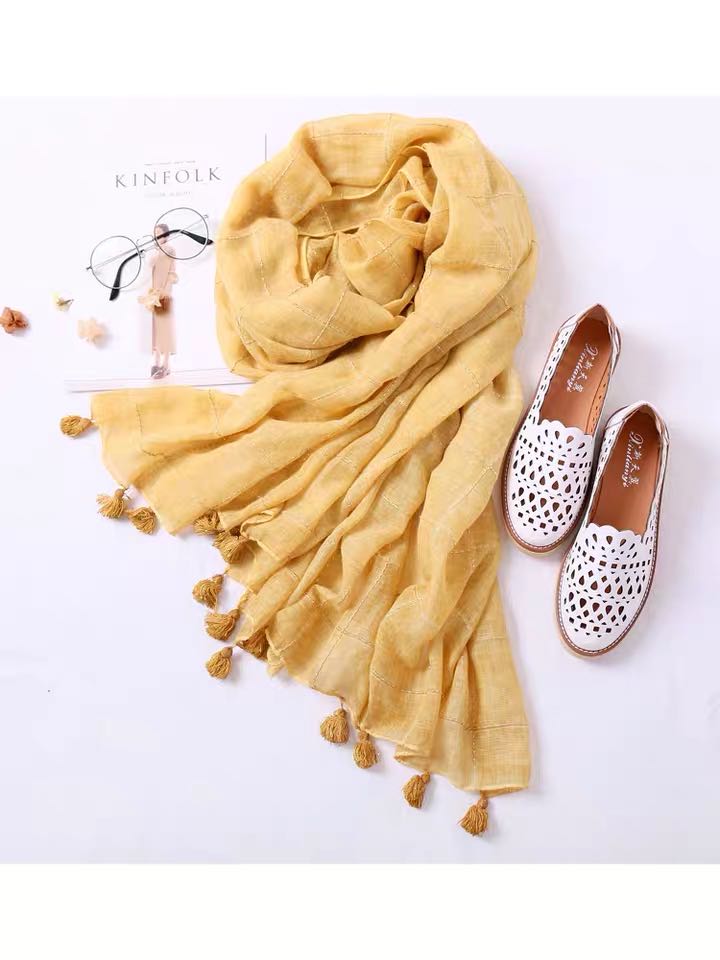 Spring And Autumn New Special Price Elegant With Thick Long Foreign Style Scarf Woman Specification drawing