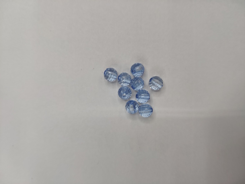 8mm blue transparent diy round bead headwear, earrings and accessories 1