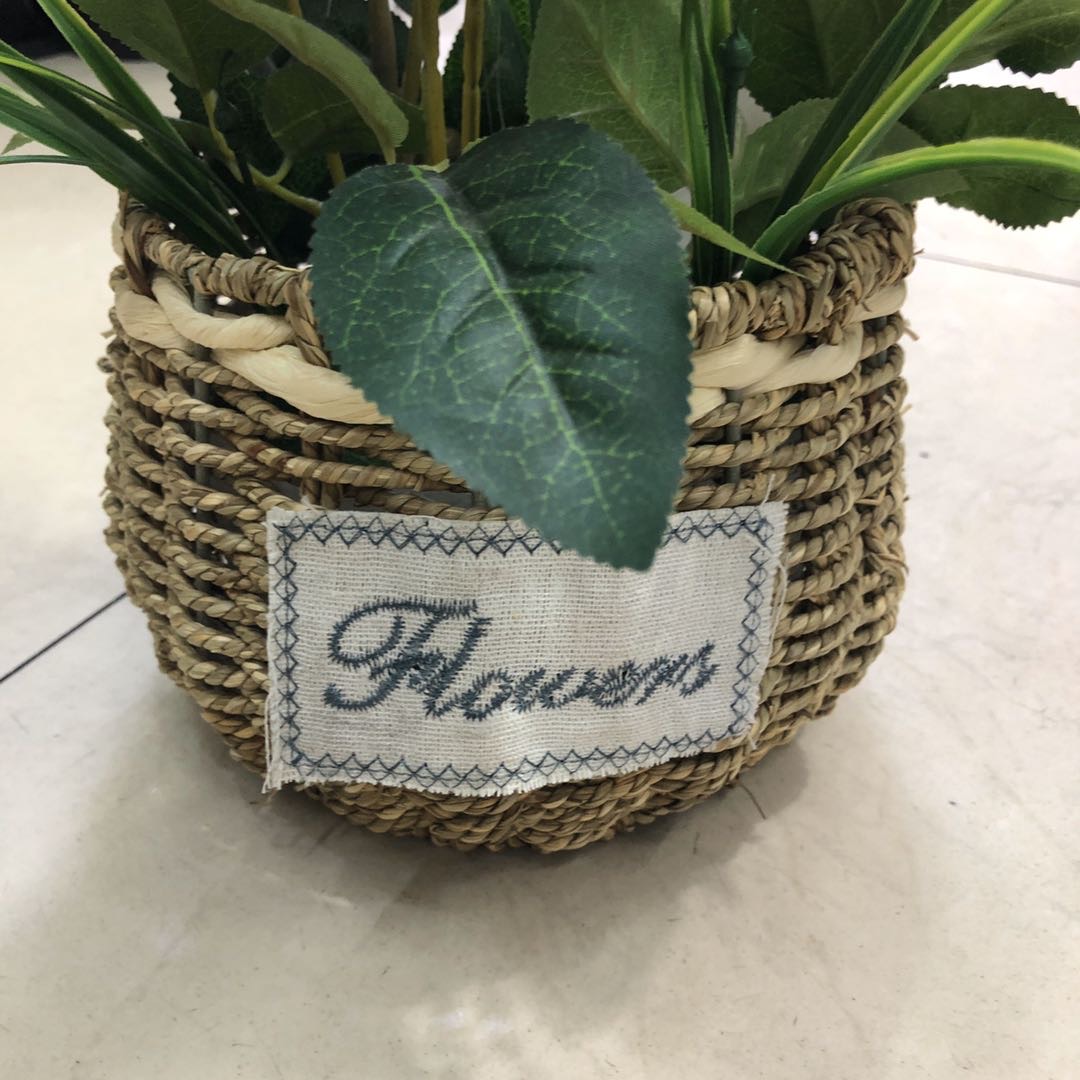 8 European Rose Bud Core Potted Living Room Home Table Decoration Flower Simulation Flower Fake Flower details Picture