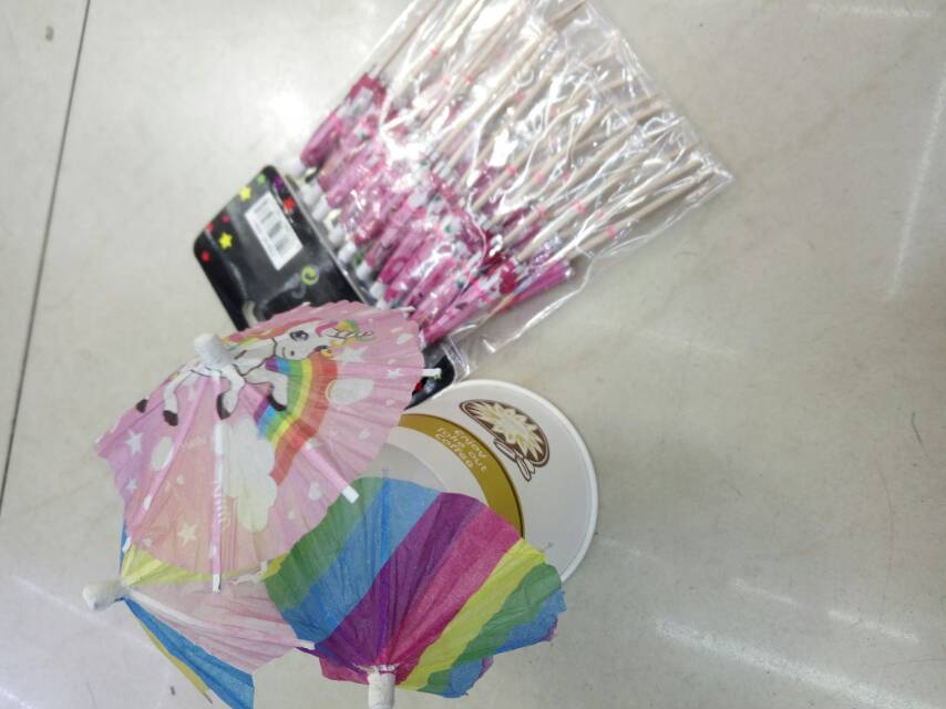 Multicolored Korean-style banquet umbrella signature details Picture