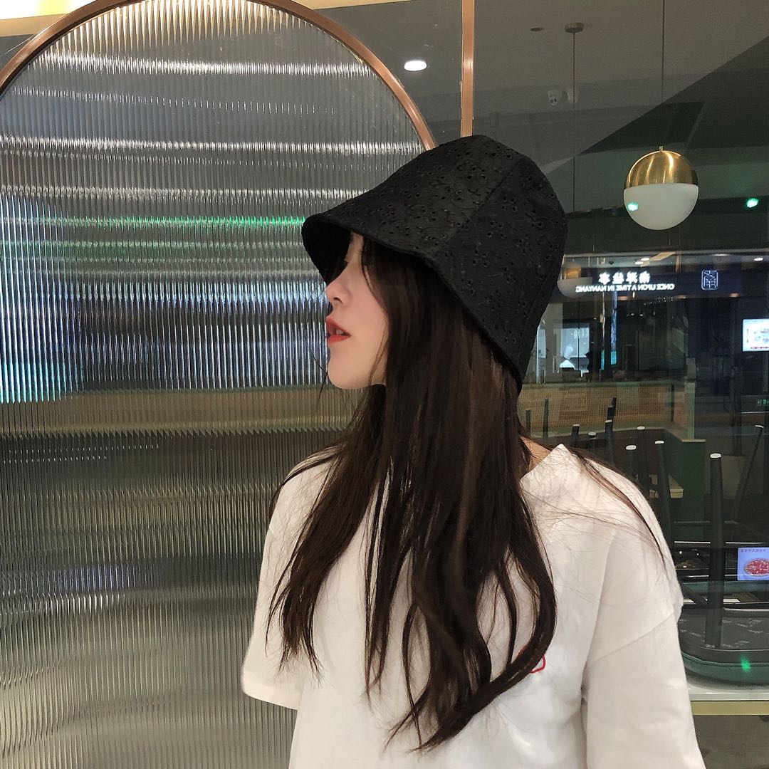 Corduroy Long Front And Short Back Fisherman Hat Autumn-Winter Women's Korean Vintage Harbor Tide Day Corduroy Flanged Brim Basin Hat