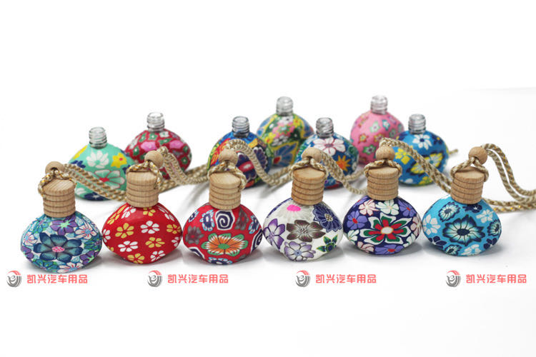 软陶香水瓶挂件香薰精油空瓶产品图