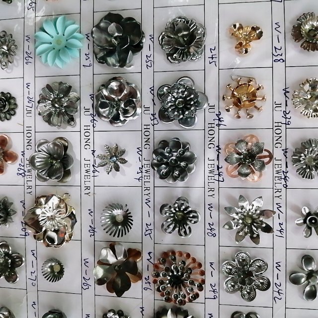 Wholesale of raw small iron flower combinations, DIY iron flower accessories, clothing hangers, flower pieces and accessories from manufacturers details Picture
