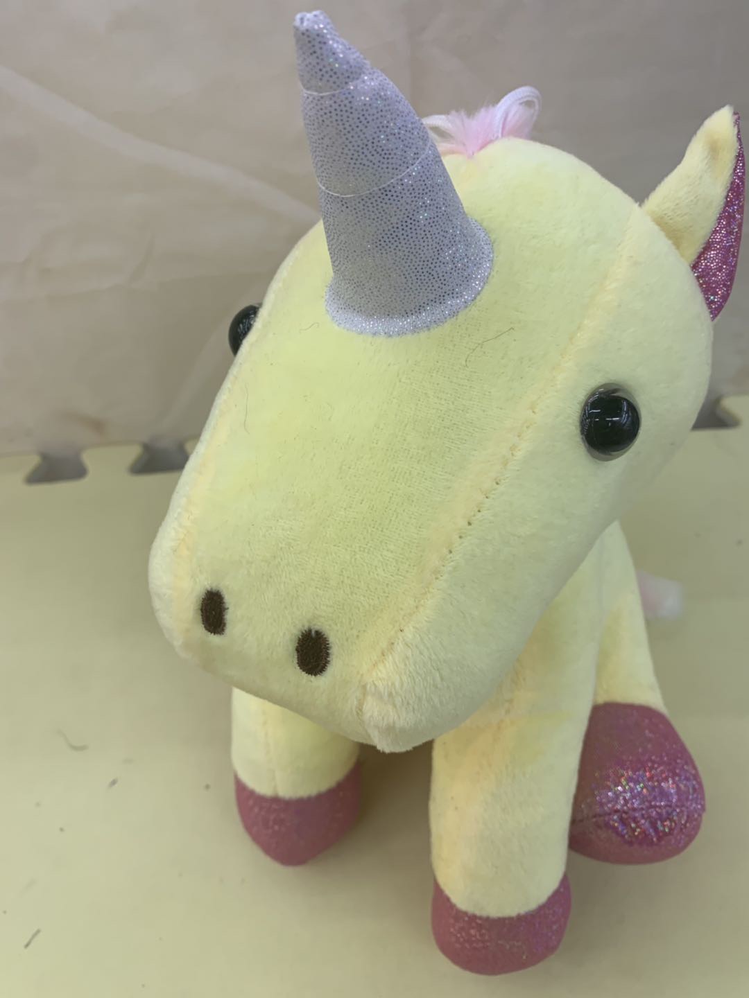 Crystal super soft unicorn fleece toy for children, girls, home decoration