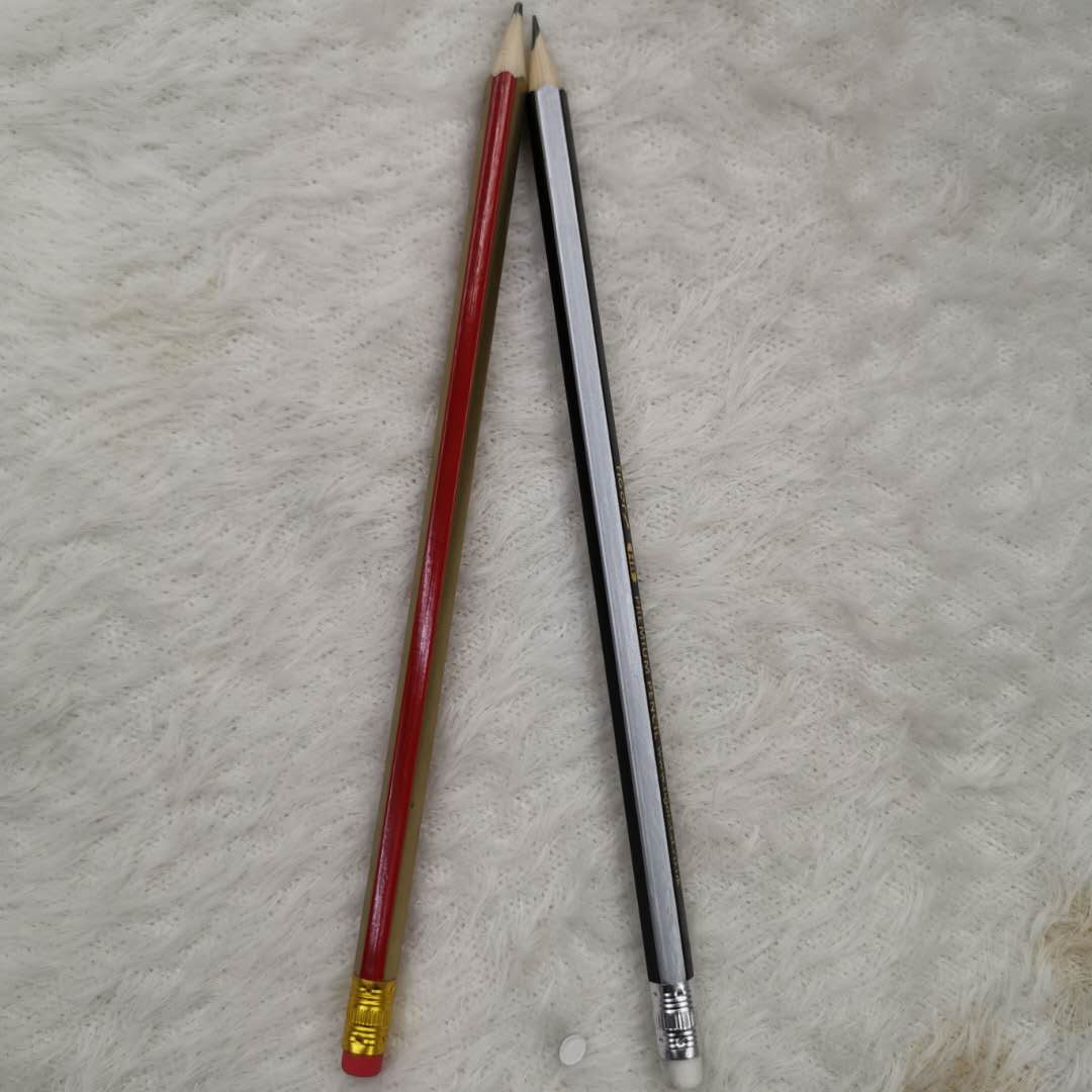 Red And Black Drawn Hb Pencil Water Soluble Color Lead Roller Curtain Set With Continuous Hex Bar Specification drawing