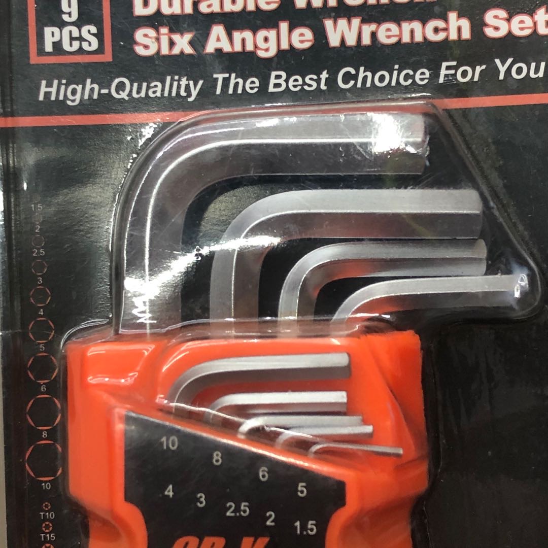 Hex Wrench Nine-Piece Set 6-Angle Screwdriver Tool Universal Wrench Hexagonal Wrench details Picture