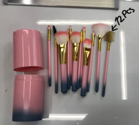 Gradient Barrel Brush Set Barrel Pink Is Suitable For General Makeup
