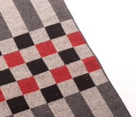 Men's British Style Fashion Trend With Warm Multicoloured Jacquard Scarf Specification drawing