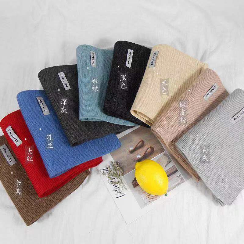 Women's Fashion Trend Casual All-In-One Solid Color Knitted Scarf details Picture