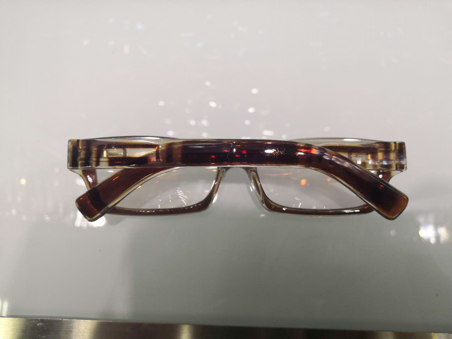 Square-framed reading glasses, hyperopia glasses, thick-framed comfortable glasses for the elderly, PC material 8893 Specification image