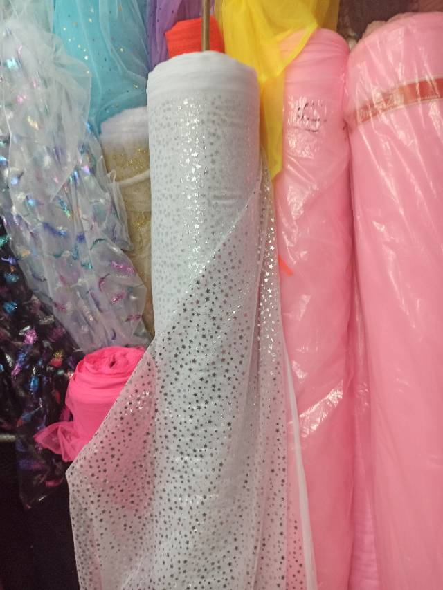 底布烫五角星布用于服装装饰舞台五角星布料