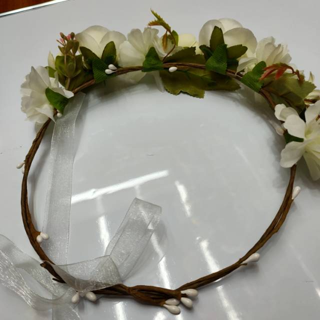 赫拉花环跨境爆款夏威夷度假花环可调节头饰欧美新娘发带结婚细节图